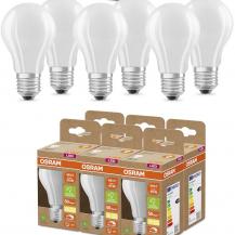 6er Set Osram E27 SUPERSTAR+ CLASSIC besonders effiziente dimmbare LED Lampe 2,6W wie 40W 2700K warmweißes Licht matt